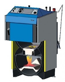 Конструкция котла в разрезе