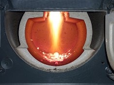 Процесс горения в нижней камере