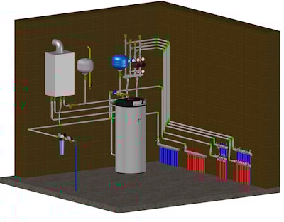 Проект отопления с газовым котлом